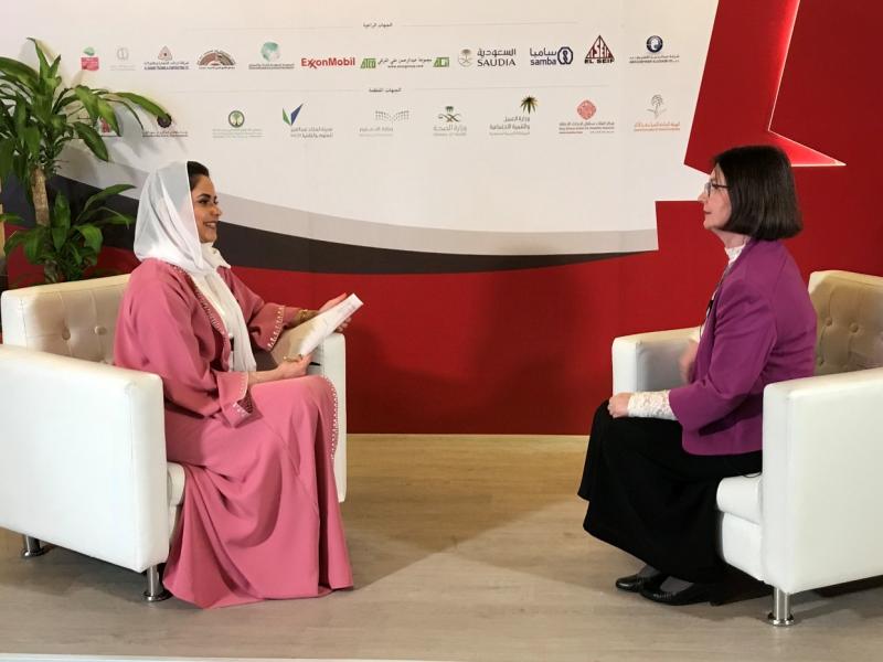 Lányi Cecília interjúja a szaudi TV-ben