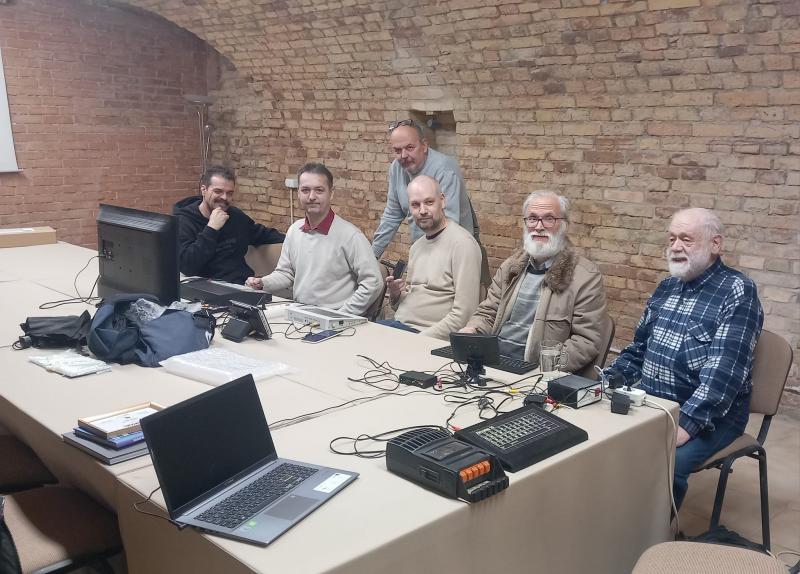 Néhányan a szakosztály tagjai közül a rendezvényen.