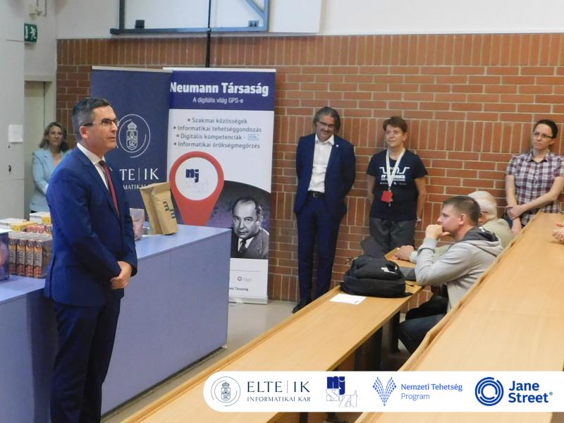 ELTE-NJSZT díjátadó, 2026 - Kovács Levente