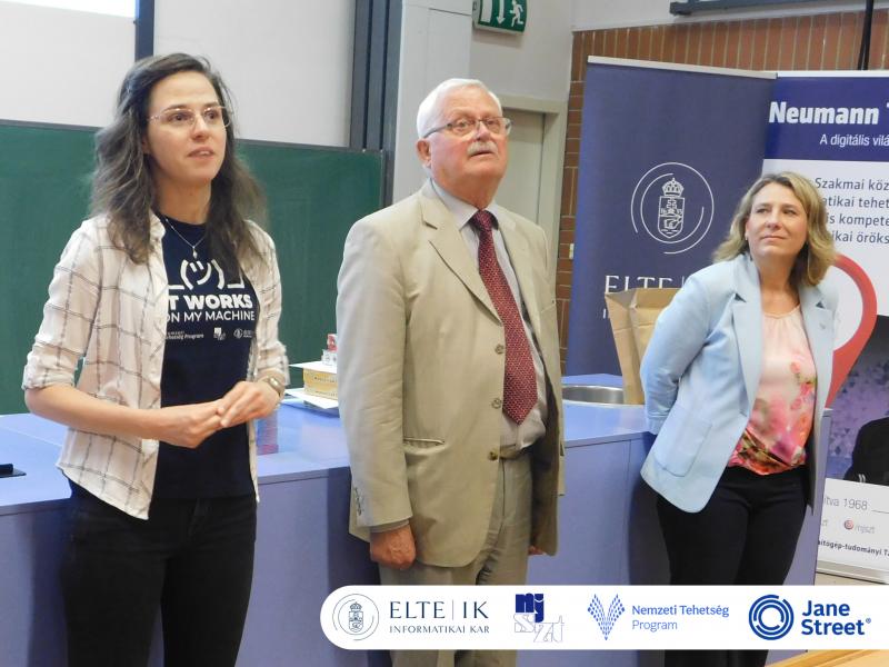 ELTE-NJSZT díjátadó, 2026 - Szabó Zsanett, Horváth Gyula, Malmos Katalin