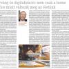 Dr. Beck György cikke a Világgazdaságban