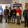 A győztes csapat, Nikházy László és Képes Gábor társaságában a díjátadón.