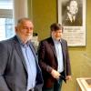 Tamás Simonyi and Charles Simonyi Jr. at the NJSZT's Office