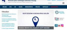 NJSZT weblap képernyője