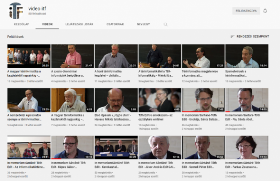 Felkerültek a Térinformatika videók