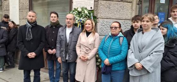 Koszorúzási ünnepség Neumann halálának 69. évfordulóján