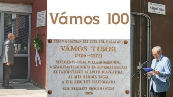 Friss: Vámos Tibor-emléktábla avatás
