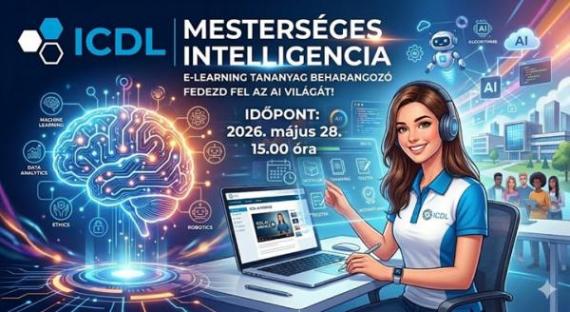Hamarosan elérhető az ICDL Mesterséges Intelligencia moduljához az e-learning tananyag!